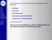Tablet Screenshot of monlog.de